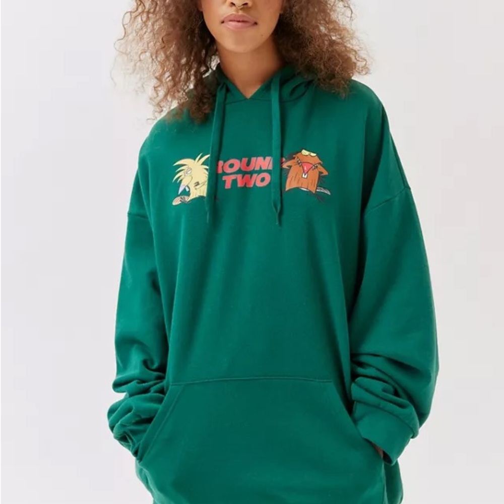 Round Two X Nickelodeon UO Exclusive Rakeem Miles The Angry Beavers hoodie